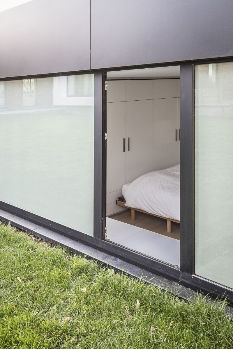 Frosted decorative window film close-up